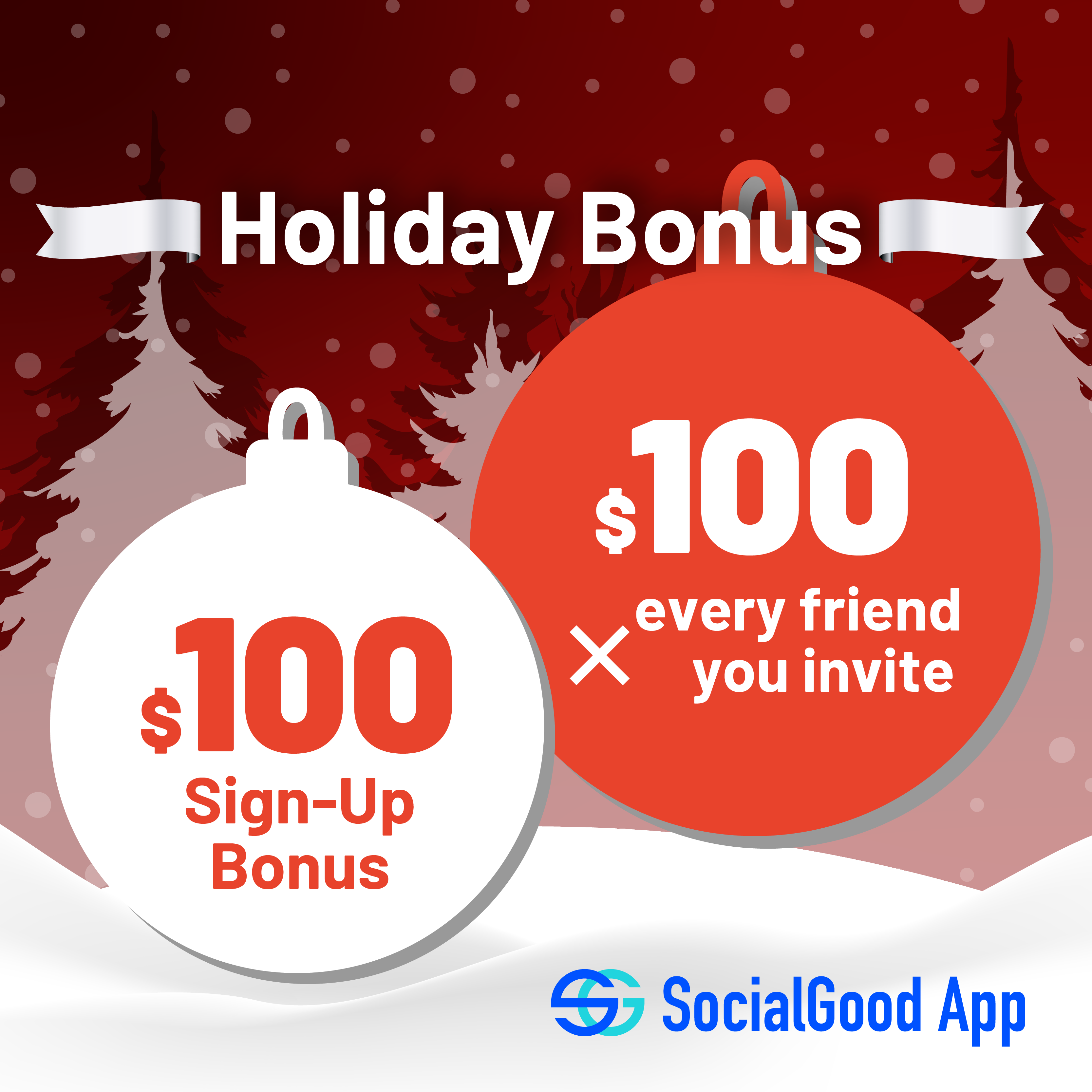 Christmas 100sign up Referral bonus