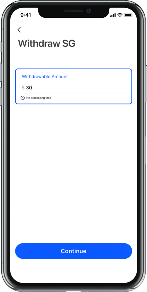 260313 SGA Withdraw 金額入力画面