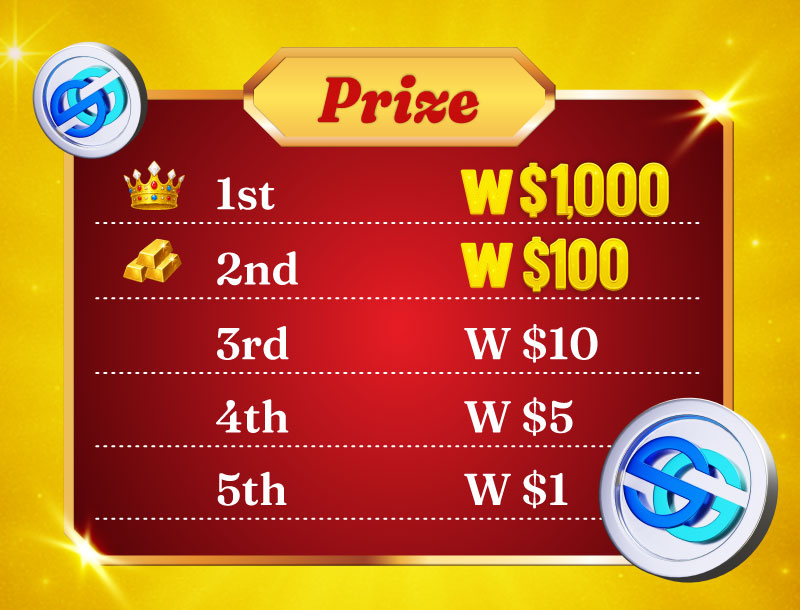 SGA Daily Prize 告知 prize表