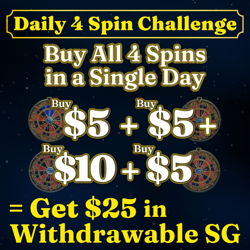 sga thumbnail daily 4 spin challenge
