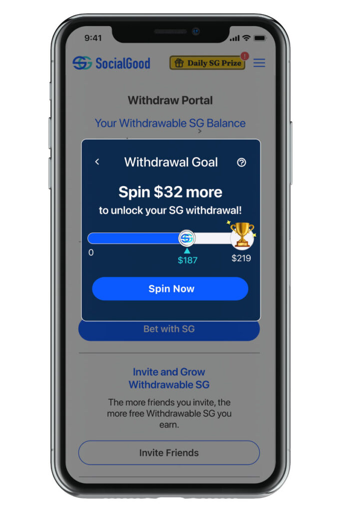 sga withdraw guide for spin withdraw portal