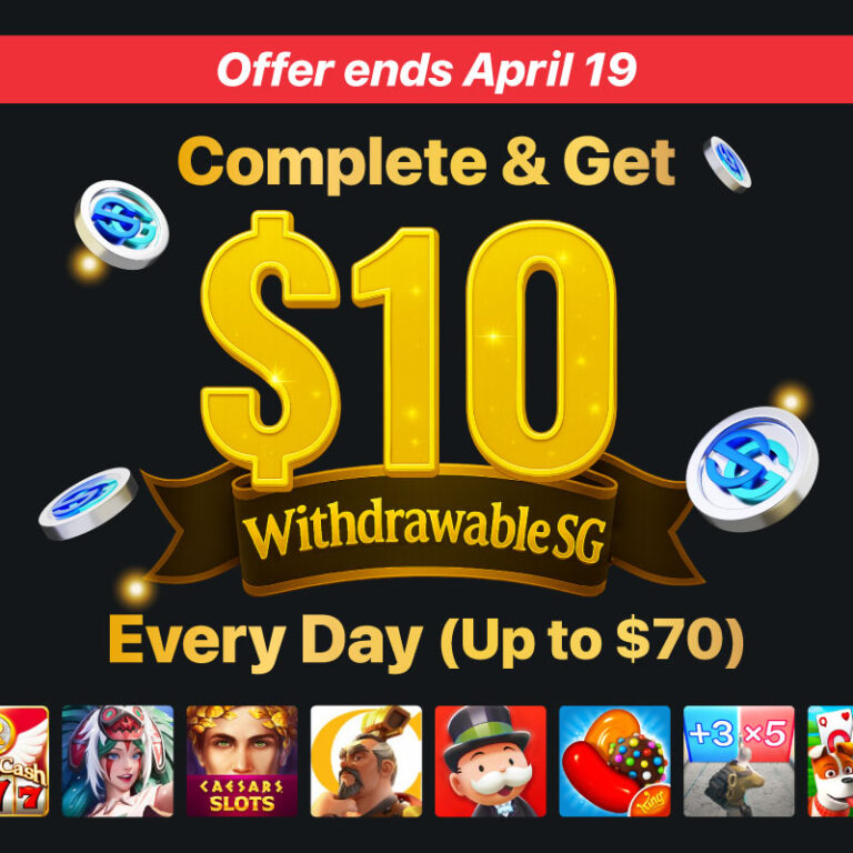 SGA thumbnail Get 10 Withdrawable SG Every Day